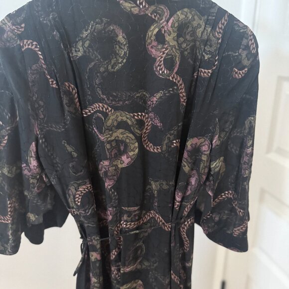 AllSaints Delana Tempest Wrap Maxi Dress Size 8 - Picture 6 of 15